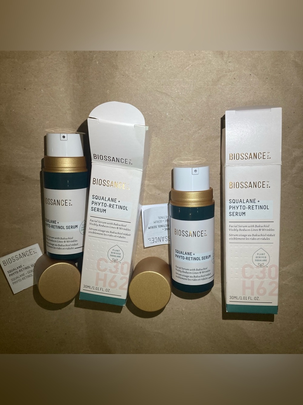 2 x Biossance Squalane + Phyto Retinol Serum
30ml